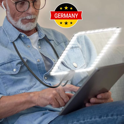 50LED Lupe Mit Licht, 5X Leselupe Mit Licht Für Senioren Groß, Lupenbrille DHL