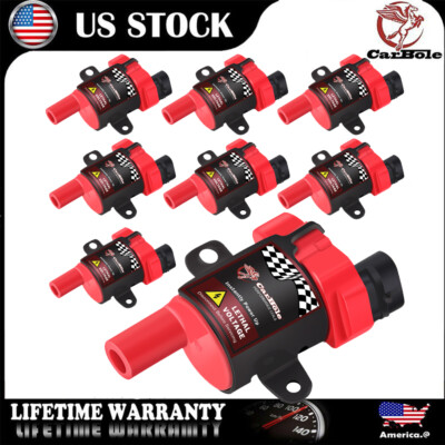 8Pcs Ignition Coils For 2000-2006 Chevrolet Suburban 2500 6.0L GMC Yukon 4.8L