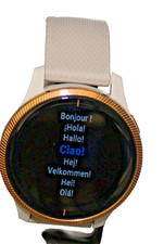 Garmin Venu 2 Plus Music GPS Watch Gold Bezel and Ivory  Strap  Good Refurbished