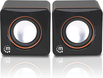 USB Powered Stereo Speaker System - Small Size - with Volume Control