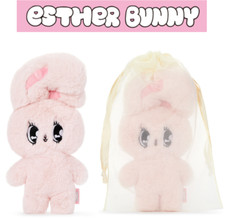 Esther Bunny Plush DOLL Flat Fur Light Pink 27 x 13cm NO tariff to US