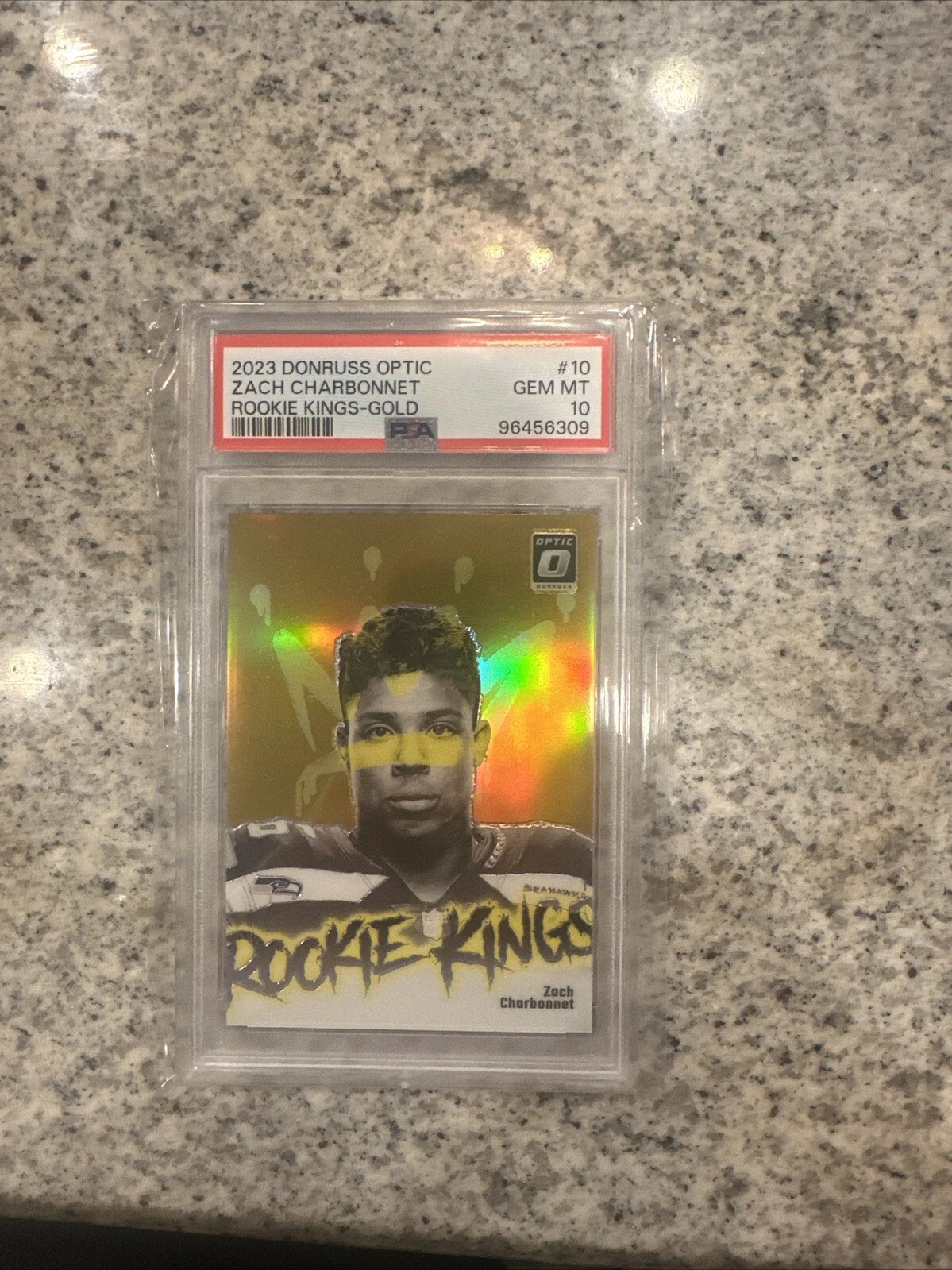 Zach Charbonnet Panini Donruss Optic Rookie Kings #10 Gold