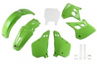 Set Plastics Motorradverkleidungen Full HD Kawasaki KX 250 1990 - 1991 Ufo Plast