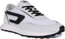 Diesel S-Racer LC Cushioned Midsole Mens Sneakers In White Black US 6 - 13