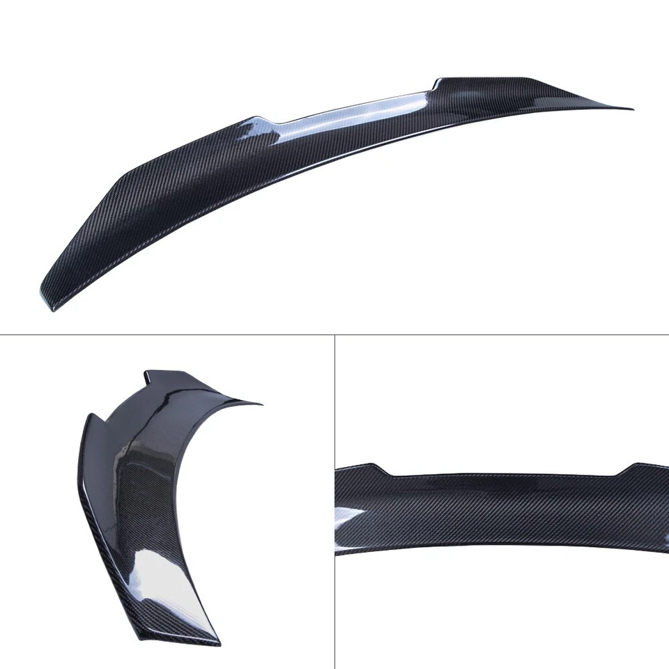 For AUDI A4 B8.5 sedan 2012-2016 Carbon Fiber Trunk Wing Spoiler not S4 Foto 2 de 4