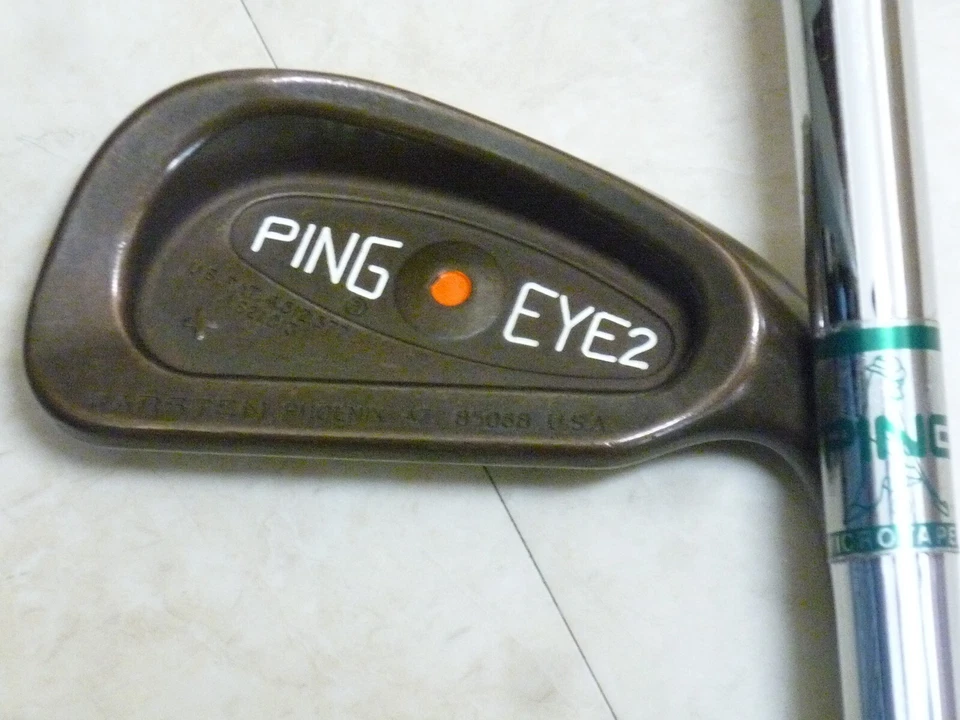 PING EYE 2 + plus BeCu Copper Orange Dot 3-9,W&SW 9 irons set w/ MICRO TAPER RH - Image 4 of 4