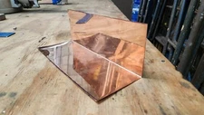 Copper Step Flashing - 4" x 4" x 11" For Roofs, Chimneys, Walls, Craft Projects