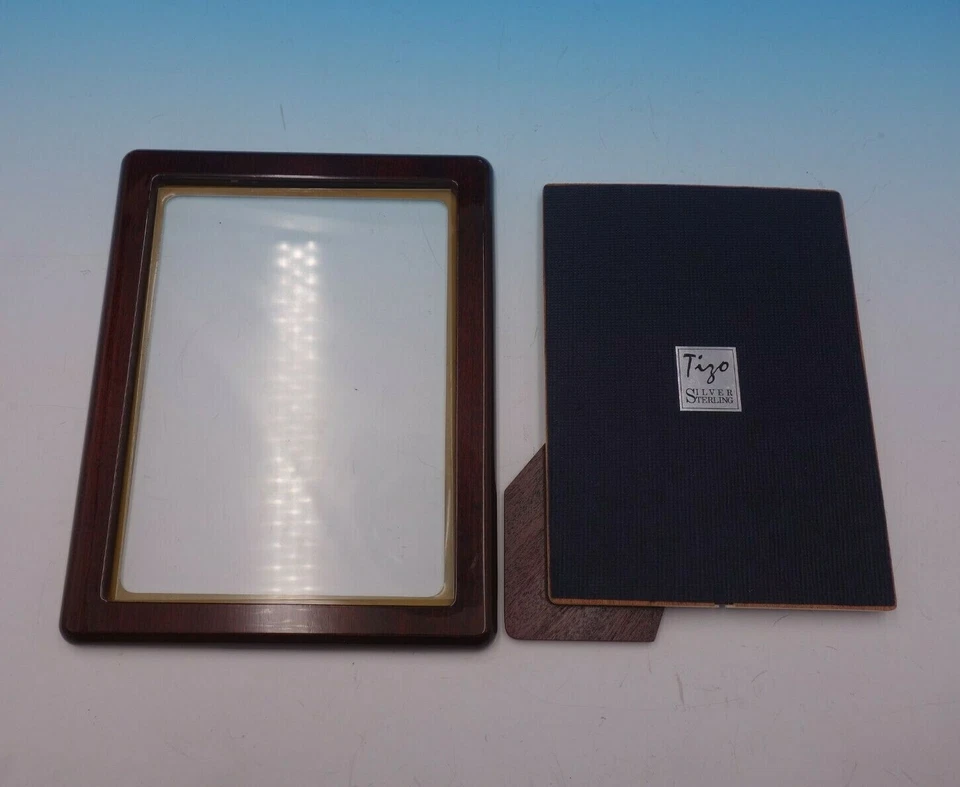 Marco de fotos de plata esterlina Perles by Christofle para 5" x 7" nunca usado #4929 Foto 4 de 4