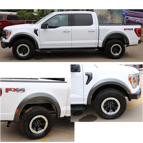 2021 Ford F150 Raptor Estilo Fender Flare Protetor De Roda Cinza 4 Pcs