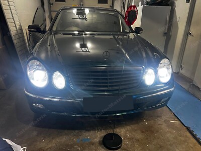 MERCEDES E CLASS W211 2002-2006 Pair D2S LED Bulbs 110W White 6000K Low Beam