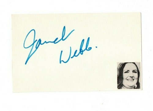JANET WEBB autograph of British television actress SIGNED -- Morecambe and Wise - 第 1/2 張圖片