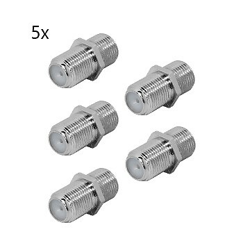 5x SAT Kabel Verlängerung F-Verbinder F-Buchse auf F-Buchse Adapter Koax FF13