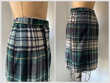 Vintage 1960 s Plaid Tartan Skirt Century Of Boston Preppy Wrap Skirt XS