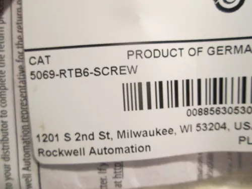 1PCS New Sealed Allen Bradley 5069-RTB6-SCREW 5069 Compact I/O 6 pin Screw - Picture 2 of 4