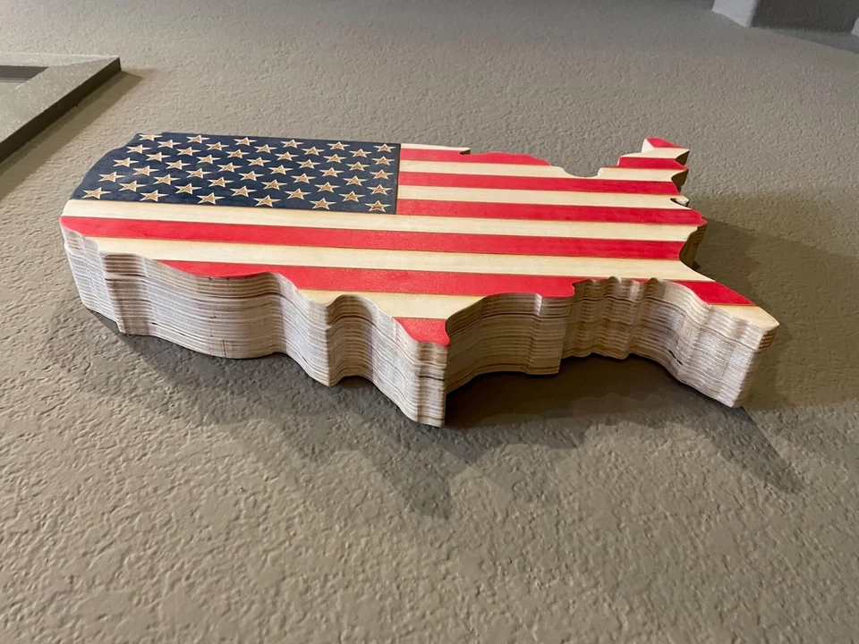 American Flag RFID Hidden Gun Art Safe Secret Firearm | Tactical Concealment Box - Image 3 of 4