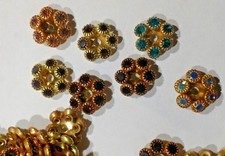 24 HORDE Components Huge Mix w Swarovski Rhinestones 12 mm Amy Siam Violet +++