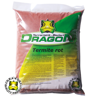 DRAGON Sand Termite 5kg, rot, modulierbar Terrariumsand Bodengrund /DRA045