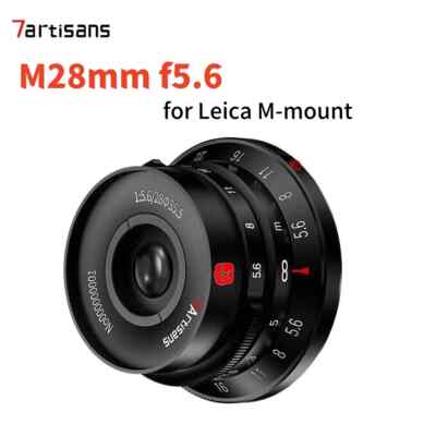 7artisans M 28mm F5.6 Full Frame Large Aperture MF Lens For Leica M-Mount Camera