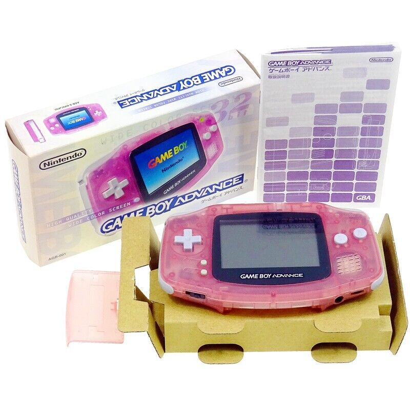 Nintendo Gameboy Advance Milky Pink Japan Import First GBA Nintendo Gameboy Advance Milky Pink Japan Import First GBA