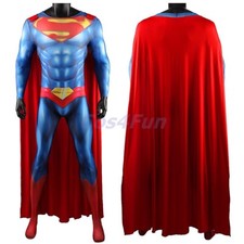 Superman Rebirth Costume Cosplay Bodysuit Kids Adult