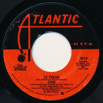 CHIC - LE FREAK / SAVOIR FAIRE - ATLANTIC 3519- 45 Record VG+