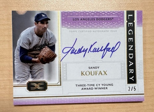 2024 Topps Definitive Collection Legendary Auto Sandy Koufax 2/5 LA Dodgers