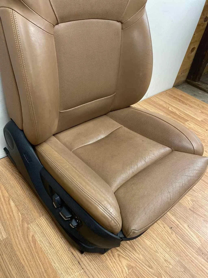 Fits 11 12 BMW 740I Front Passenger Electric Seat Brown Leather w/o Comfort  OEM - Image 2 of 4