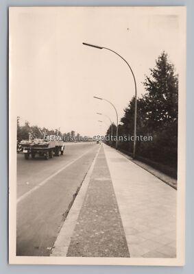 Berlin 1956 - Charlottenburger Chaussee LKW - Altes Foto 1950er
