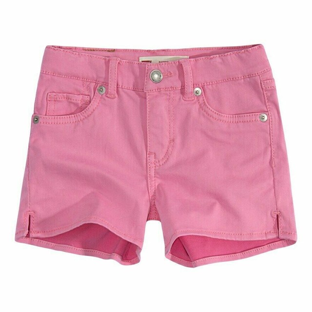 Levi Strauss Girl's Shorty Short Stretch Adjustable Waist Pink Size 14