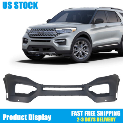 Front Bumper Cover For 2020-22 Ford Explorer Primed Plastic W/ Park Sensor Hole