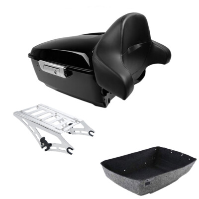 King Trunk Backrest Mount Rack Fits For Harley Tour Pak Pack Road Glide 2014-25