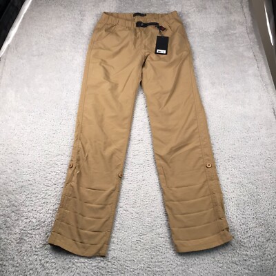 Gramicci Roll Up G Pants Womens S/33 Beach Khaki Convertible Belted Hiking NEW