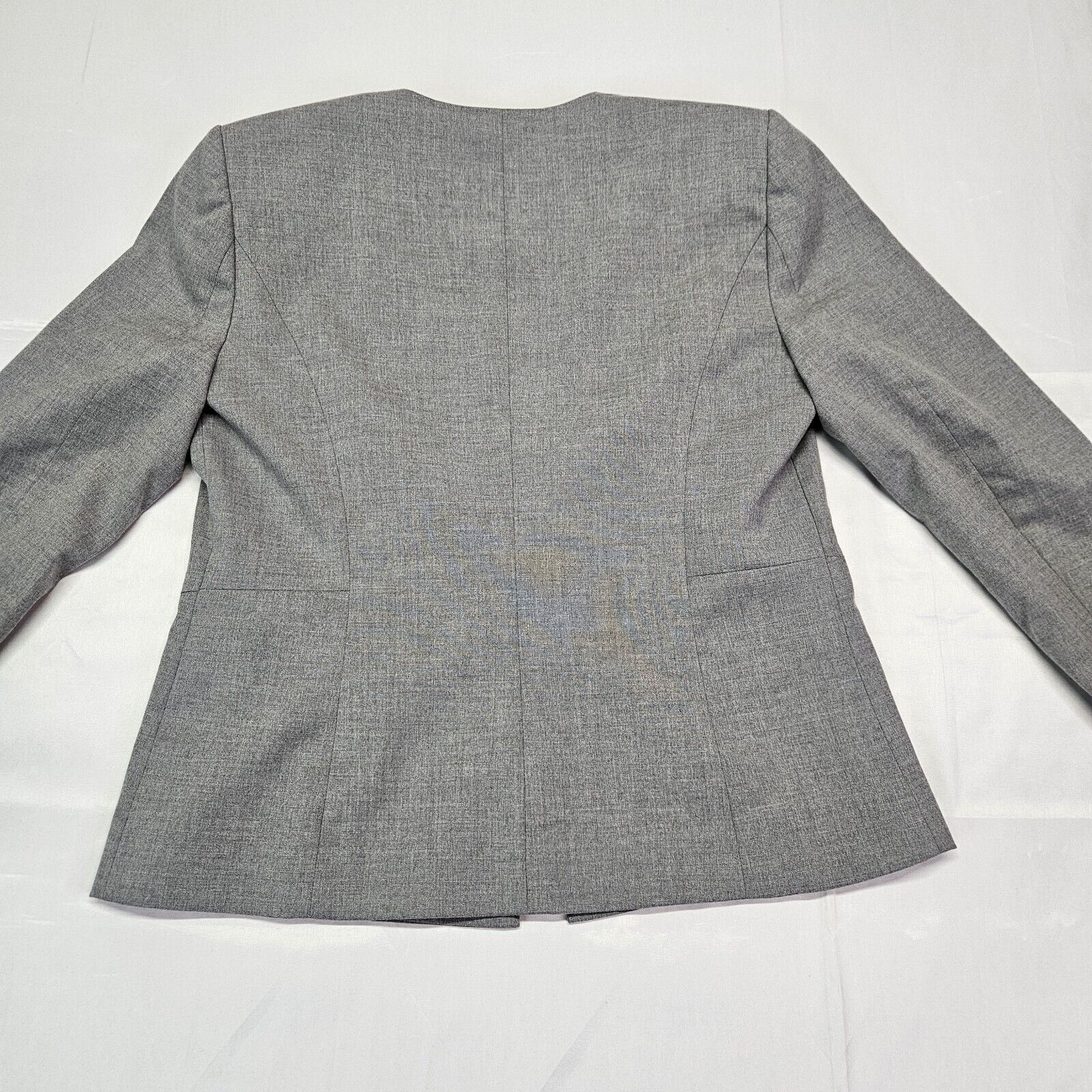Karl Lagerfeld Pants Blazer Suit Gray Women Sz. 6 - image 7