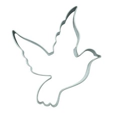 Ausstechform Taube 6,5 cm Keksausstecher Frieden Hochzeit Taufe Edelstahl Keks