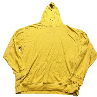 Daniel Patrick Loop Terry Standard Hoodie Mustard Yellow Medium Streetwear