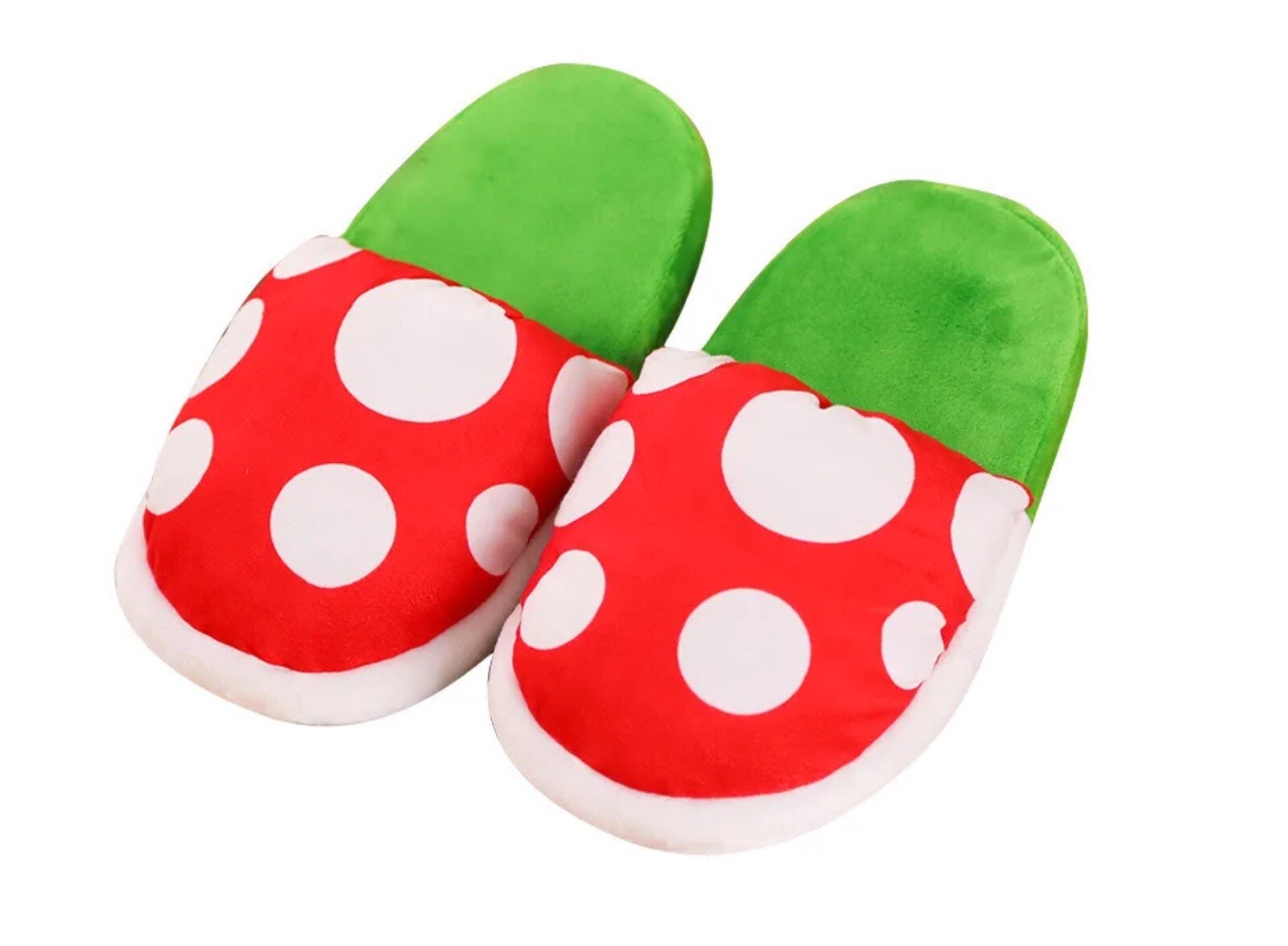Super Mario Bros Big Poison Piranha Plant Adults Soft Plush Slipper Unisex Shoes