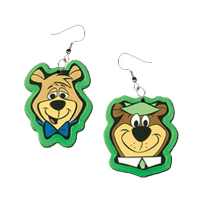 BOO BOO YOGI BEAR Funky EARRINGS Cartoon Character Costume Charm Novelty Jewelry