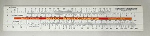 Vtg Material Service Redi-Mix Concrete Volume Calculator Pocket Slide Rule (A4)