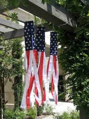 AMERICAN Windsock Super Shiny polyester 5ft wind sock United States US USA flag - Picture 2 of 3