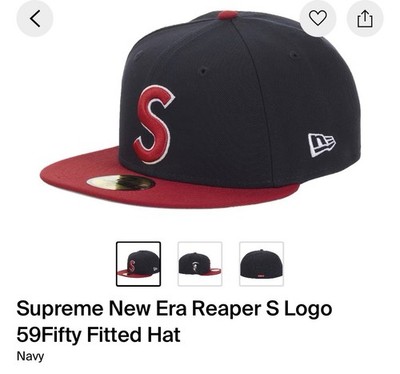 帽子 supreme new era Reaper S Logo cap Supreme New Era Reaper S Logo Black Cap | FW25H45-BLACK