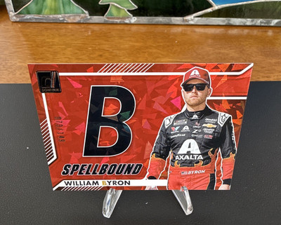 Panini 2026 Donruss Racing Spellbound  B  William Byron #18 Insert 073/149