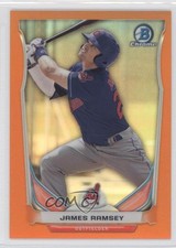 2014 Bowman Draft Top Prospects Chrome Orange Refractor 22/25 James Ramsey fm0
