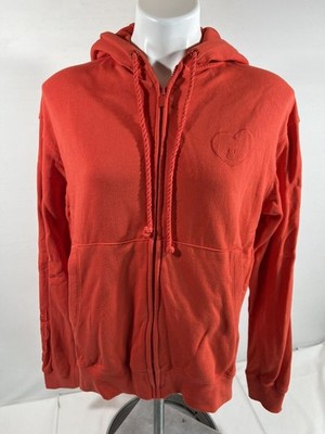 BT21 Men s Hoodie Jacket Medium Red Full Zip Embroidered Anime