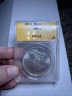 1890 $1 Silver Morgan Dollar MS 63 ANACS