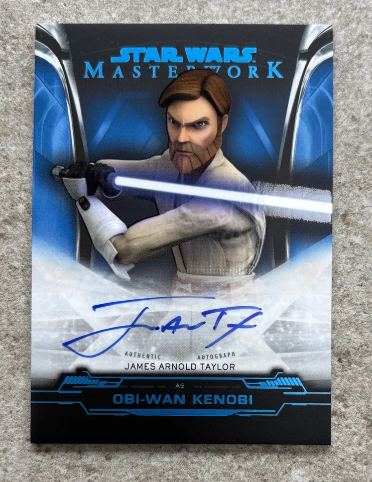 2019 Star Wars Masterwork Taylor As Obi-Wan Kenobi Blue Autograph Auto /99 - Image 3 of 4