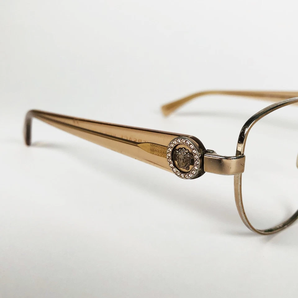 VERSACE eyeglasses GOLD OVAL glasses frame MOD: 1246-B 1052 - Image 3 of 4
