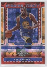 2019 Contenders Optic Winning Tickets Red Cracked Ice Prizm Kevin Durant #8 0z6
