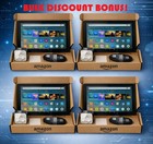 4 tablettes Amazon Fire HD 10 (11e génération) noires, Alexa, 1080p Full HD, 32 Go, Wi-Fi