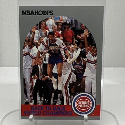 Detroit Pistons 1990-91 NBA Hoops  #342 Champions