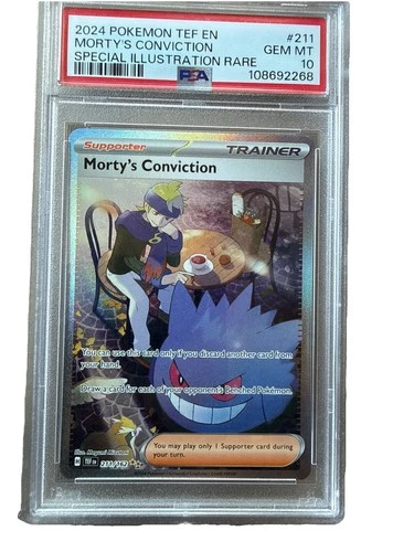 Morty's Conviction SIR Temporal Forces 211/162 2024 PSA 10 Gem Mint